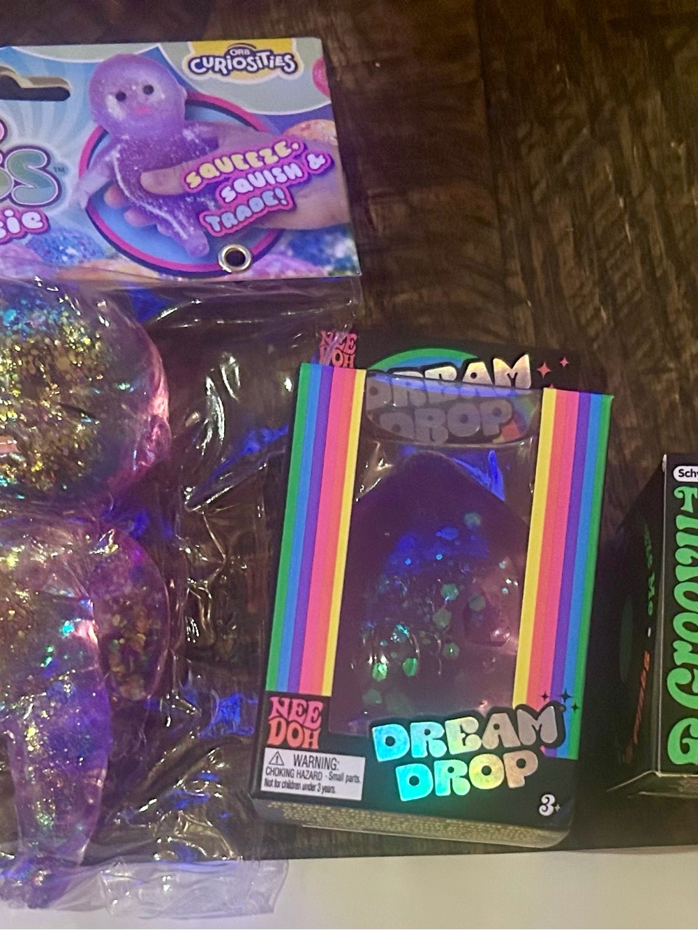 Needoh Dream Drop Squishy Toy, Sugar Swaps Baby & Groovy Glob Needoh
